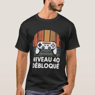 Niveau 40 Débloqué T-Shirt - Verjaardagscadeau 4