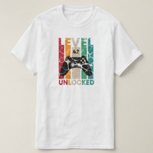 Niveau 42 niet-vergrendeld, 42 bruistoets t-shirt