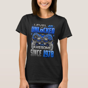 Niveau 45 niet-vergrendeld Geweldige sinds 1978 45 T-shirt