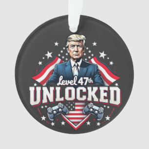 Niveau 47 ontgrendeld Trump Wint Inauguratie Dag Ornament