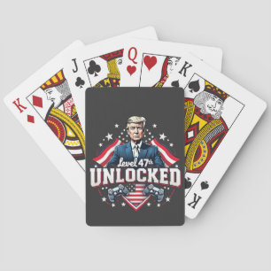 Niveau 47 ontgrendeld Trump Wint Inauguratie Dag Pokerkaarten