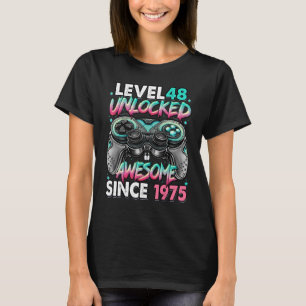 Niveau 48 niet-vergrendeld Geweldige sinds 1975 48 T-shirt