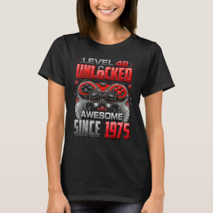 Niveau 48 niet-vergrendeld Geweldige sinds 1975 48 T-shirt