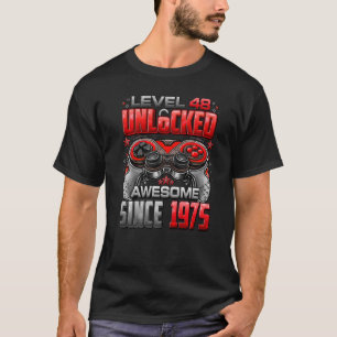 Niveau 48 niet-vergrendeld Geweldige sinds 1975 48 T-shirt