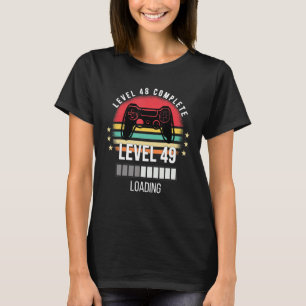 Niveau 48 Volledige retro Niveau Gam op jaardag T-shirt