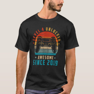 Niveau 4 niet-vergrendeld Geweldige sinds 2019 4e T-shirt