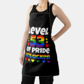 Niveau 53 van Pride Unlocked Rainbow LGBT 53e Schort (Insitu)