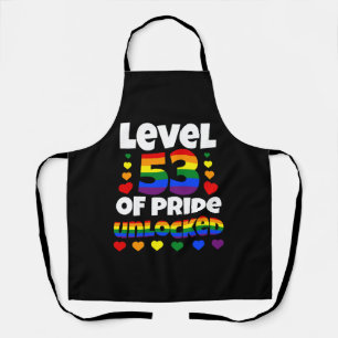 Niveau 53 van Pride Unlocked Rainbow LGBT 53e Schort