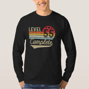 Niveau 55 Volledig 55e bruiloft Jubileum 55 jaar T-shirt