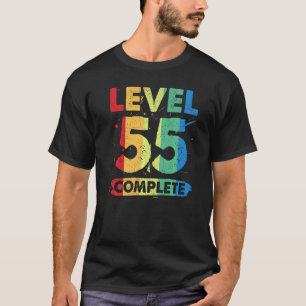 Niveau 55 Volledig 55e bruiloft Jubileum 55 jaar T-shirt