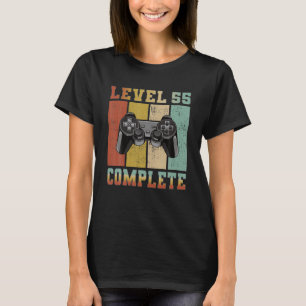 Niveau 55 Volledige Gamer Niveau Ontgrendeld 55 T-shirt