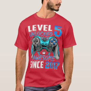 Niveau 5 niet-vergrendeld Geweldige sinds 2017 5e T-shirt