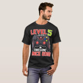 Niveau 5 ontgrendelde Birthday Video Games Geweldi T-shirt (Voorkant volledig)