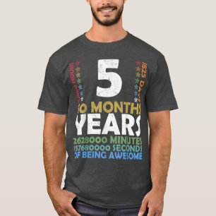 Niveau 5 ontgrendelde videogame 5e verjaardag part t-shirt