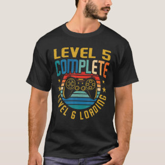 Niveau 5 Volledig Niveau 6 Lading 5th Birthday Vid T-shirt
