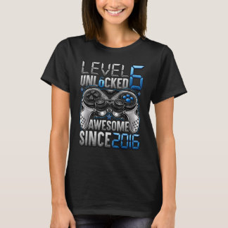 Niveau 6 niet-vergrendeld Geweldige sinds 2016 6e T-shirt