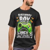 Niveau 6 Onvergrendelde videogame 6e verjaardag Ga T-shirt (Voorkant)