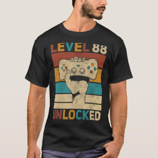 Niveau 88 onvergrendelde 88e verjaardag 88-jarige t-shirt