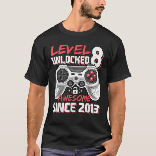 Niveau 8 Geweldige 2013-videogame 8th Birth T-shirt