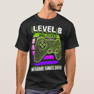 Niveau 8 Geweldige 2013-videogame 8th Birth T-shirt