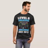 Niveau 8 Geweldige 2013-videogame 8th Birth T-shirt (Voorkant volledig)