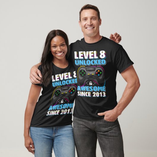 Niveau 8 Geweldige 2013-videogame 8th Birth T-shirt (Unisex)