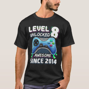 Niveau 8 Geweldige 2014-videogame 8th Birth T-shirt