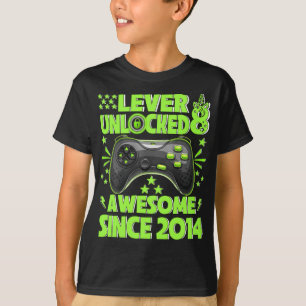 Niveau 8 Geweldige 2014-videogame 8th Birth T-shirt