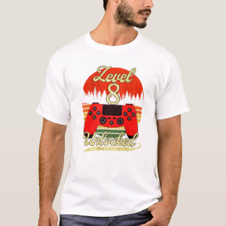 Niveau 8 Jongens Meisjes Bday Video T-shirt