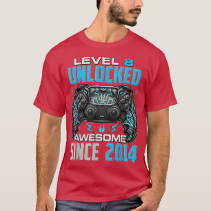 Niveau 8 niet-vergrendeld Geweldige sinds 2014 8e T-shirt