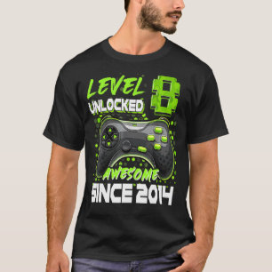 Niveau 8 niet-vergrendeld Geweldige sinds 2014 8e T-shirt