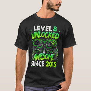 Niveau 8 niet-vergrendeld Geweldige sinds 2015 8e T-shirt