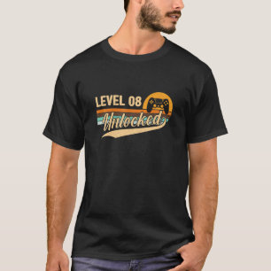 Niveau 8 ontgrendelde videoband - 8 jaar later t-shirt