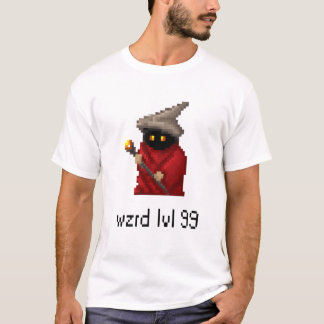 Niveau 99 Wizard Pixel Art T-shirt
