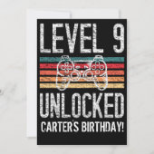 Niveau 9 Gepersonaliseerd 9e verjaardag Kaart (Voorkant)