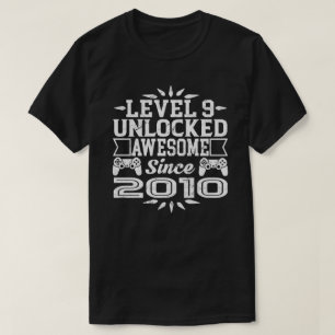 Niveau 9 niet-vergrendeld Geweldige sinds 2010 9e T-shirt