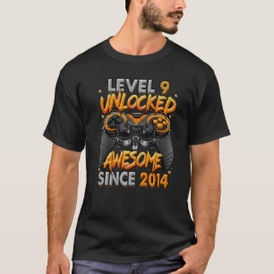 Niveau 9 niet-vergrendeld Geweldige sinds 2014 9e  T-shirt