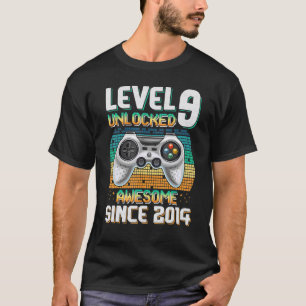Niveau 9 niet-vergrendeld Geweldige sinds 2014 9e  T-shirt