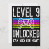 Niveau 9 onvergrendelde 9e verjaardag persoonlijke kaart (Voorkant)