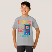 Niveau Complete Arcade Game Birthday Boy T-shirt (Voorkant volledig)
