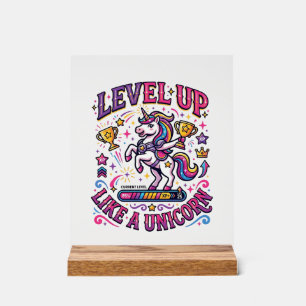 Niveau de licorne monte comme une licorne publicit