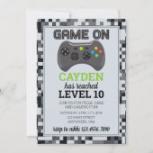 Niveau du jeu vidéo jusqu'à Gamer Invitation d'ann (Devant)