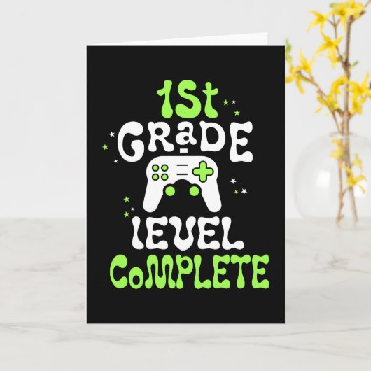 Niveau eerste graad voltooid kaart (Gele Bloem)