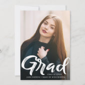 NIVEAU | Faire-part de graduation de trait de bros (Devant)