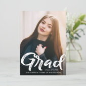 NIVEAU | Faire-part de graduation de trait de bros (Debout devant)
