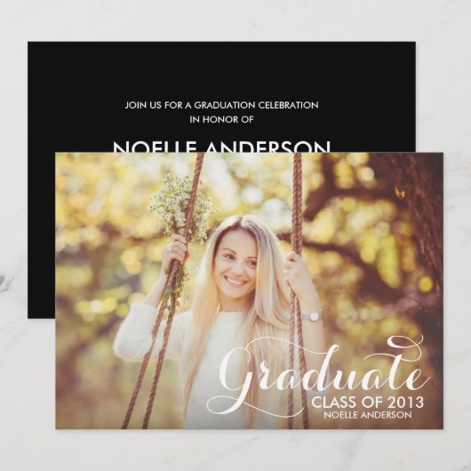 NIVEAU LE PLUS DOUX | INVITATION À LA DIPLÔME (Devant / Derrière)