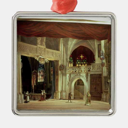 Niveau model opera metalen ornament (Voorkant)