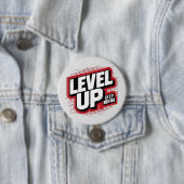 Niveau omhoog Blijf bewegen Ronde Button 7,6 Cm (In situ)