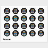 Niveau omhoog naar Big Bro EST:2021 Ronde Sticker (Vel)