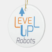 Niveau Omhoog Robots Kerstmis ornament (Links)